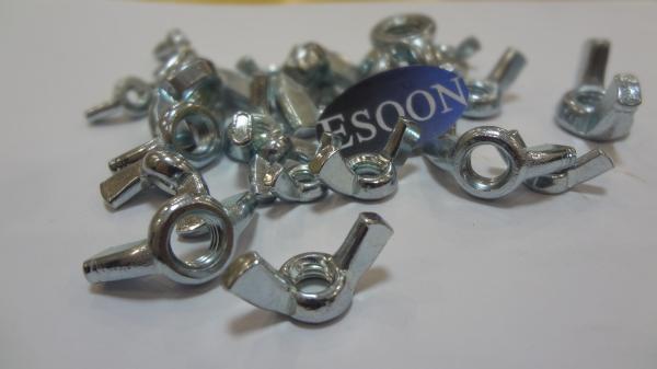 M6-1.0 Wing nut with rounded wings DIN315 Grade 4.8 Zinc Plating,Carbon Steel