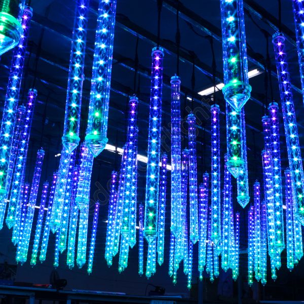 1M LED Meteor Lights 12W DMX RGB IP65 Waterproof Pixel Tube Lights