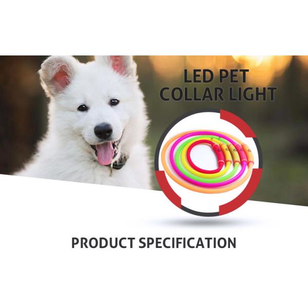 Silicon Waterproof USB Rechargeable Dog Collars That Light Up In The Dark
