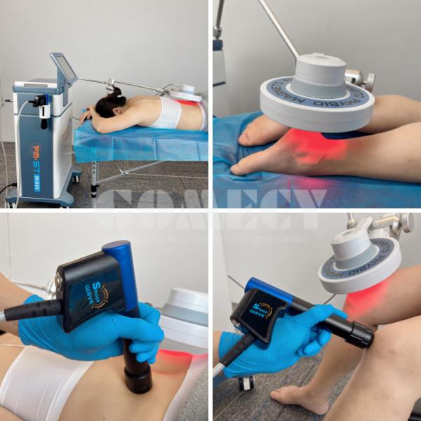 Deep Tissue Pain Relief with PMST Wave Magneto, Shockwave & Infrared High-Energy PMST Wave Magneto Therapy Plus Shockwave & Infrared Handle