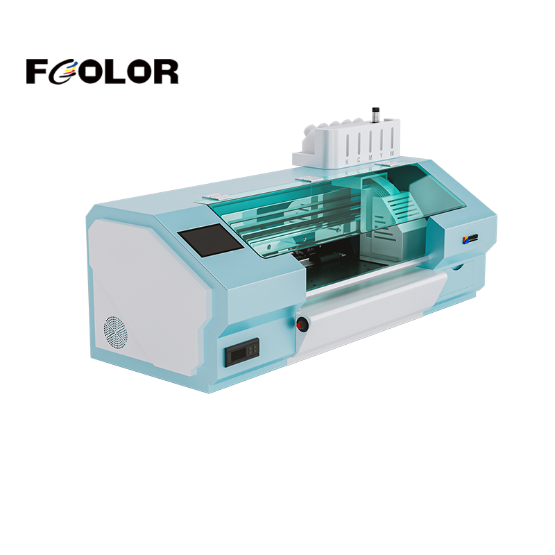 FCOLOR 350mm 14 Inches Wide Format Industrial Roll to Roll Label Printer High Speed Continuous Ink Supply System