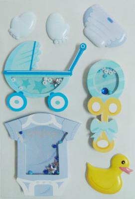 Rubber Duck Design Personalised Toy Box Stickers , Japan Scrapbook Stickers