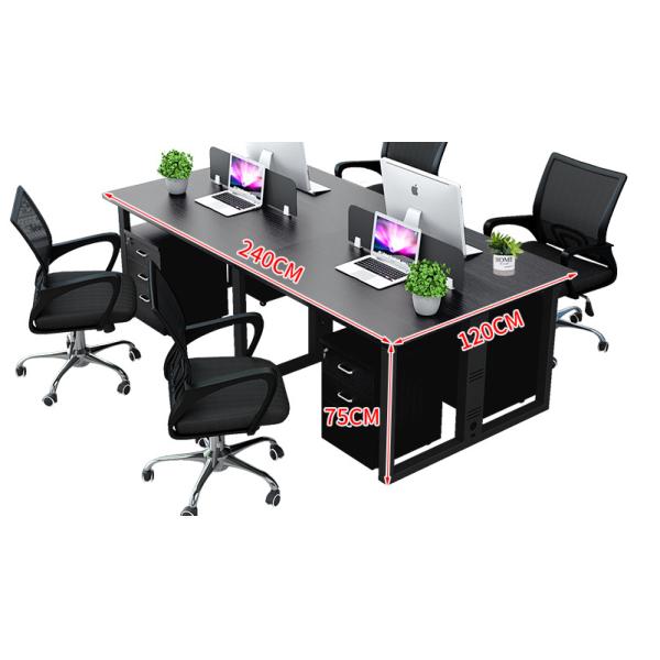 Металлические ноги современный многоличный рабочий стол для организации офиса, требуемого клиентом