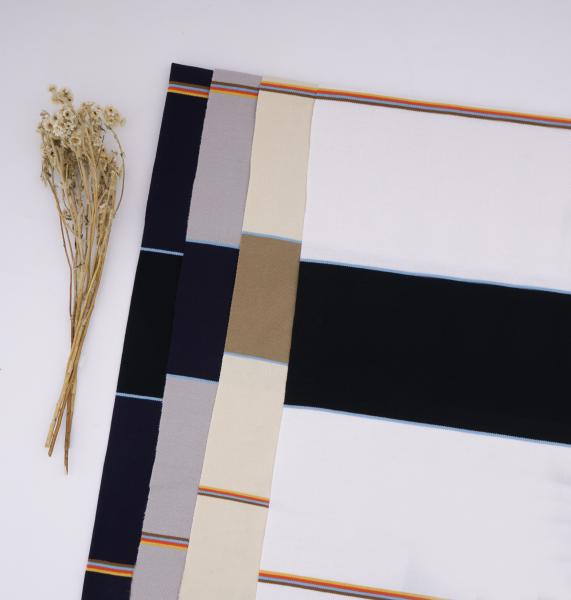 Moisture-Absorbing And Wear-Resistant Striped Knit Fabric