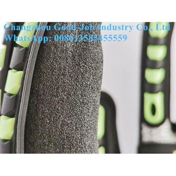 Oilfield HPPE TPR Impact Protective Work Gloves Sandy Nitrile Coating Anti Impact Cut Resistant Gloves