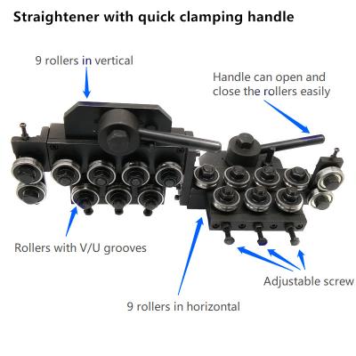 3mm 18 Rollers Steel Electrical  Industrial Wire Straightener