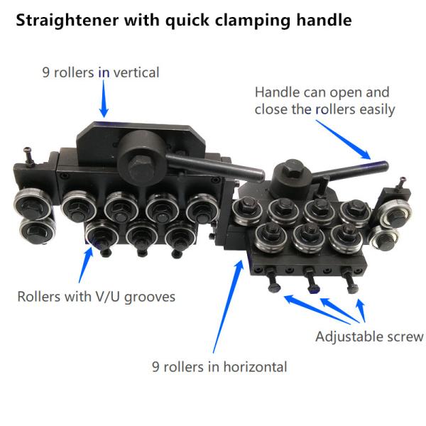3mm 18 Rollers Steel Electrical  Industrial Wire Straightener