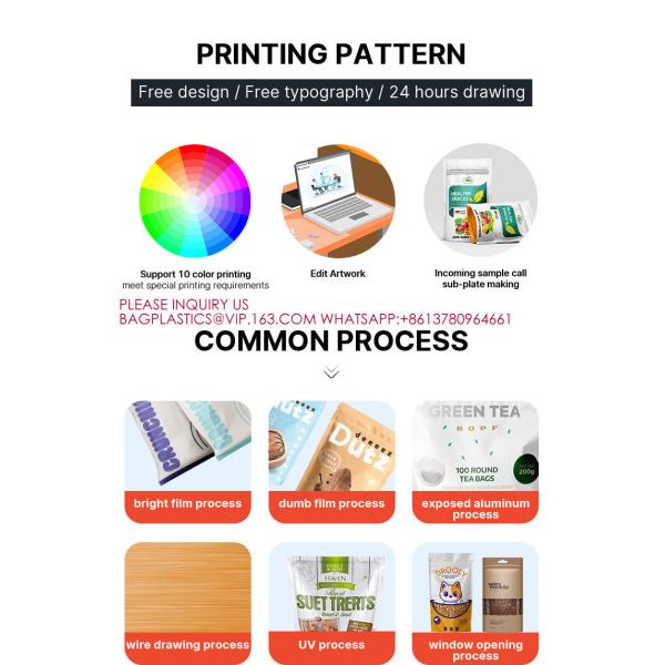 Eco Friendly Recycled Pouch Food Zip Bag Stand Up Peanut Pouches Snack Nuts Doypack Bags