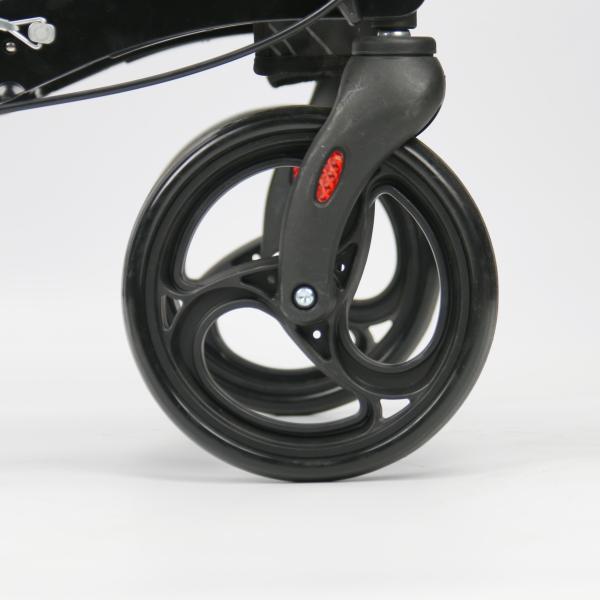 Supermarket Mobility Walking Aids Convenient Push Cart With Seat Basket