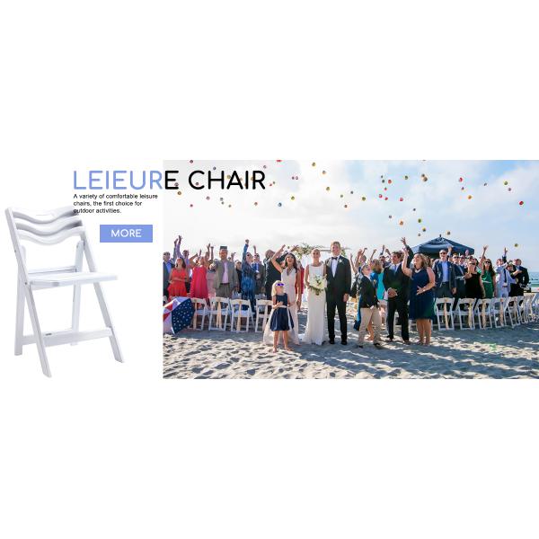 Stackable HDPE Plastic Folding Dining Chairs For Wedding Party Banquet