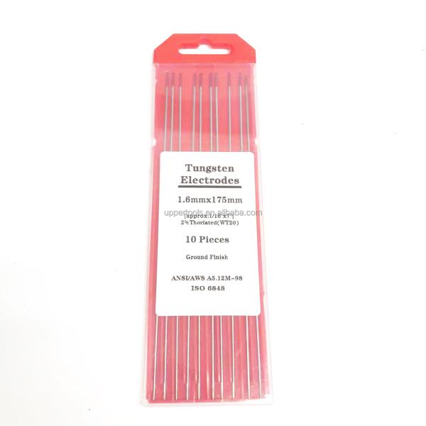 Rodas de soldadura punta roja 2.4mm*175mm TIG Accesorios de soldadura para la corriente de soldadura 40-230A