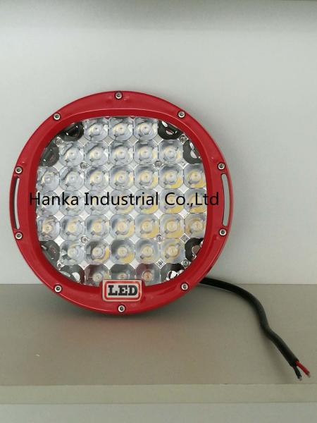 9 185W LED Vehicle Work Light 12 / 24V 16650 Lumens Spot / Flood Beam