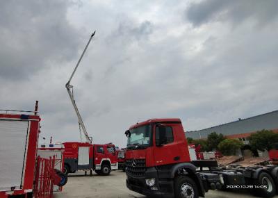 25 carro de bombeiros da torre de água da movimentação da altura 6×4 do medidor com a diminuição de choque de borracha