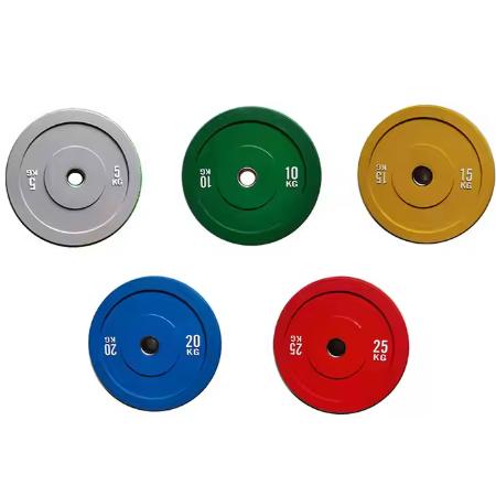 Black Rubber Plate Weights for Strength Training and Endurance Building