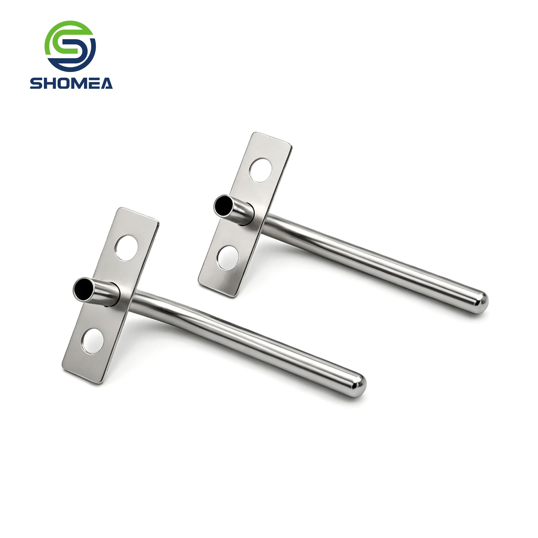 Customized Round Closed End Bent Tube With Polished Ergonomic Handle