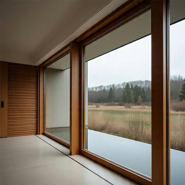 Aluminium Sliding Glass Doors With Silver Color And Stainless Steel Handle For A Stylish Look