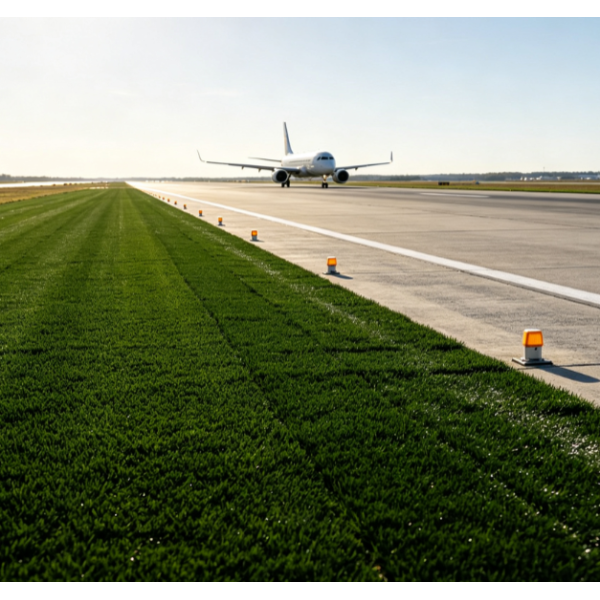40mm Pile Height Anti-abrasion Artificial Turf for Airport Scenarios