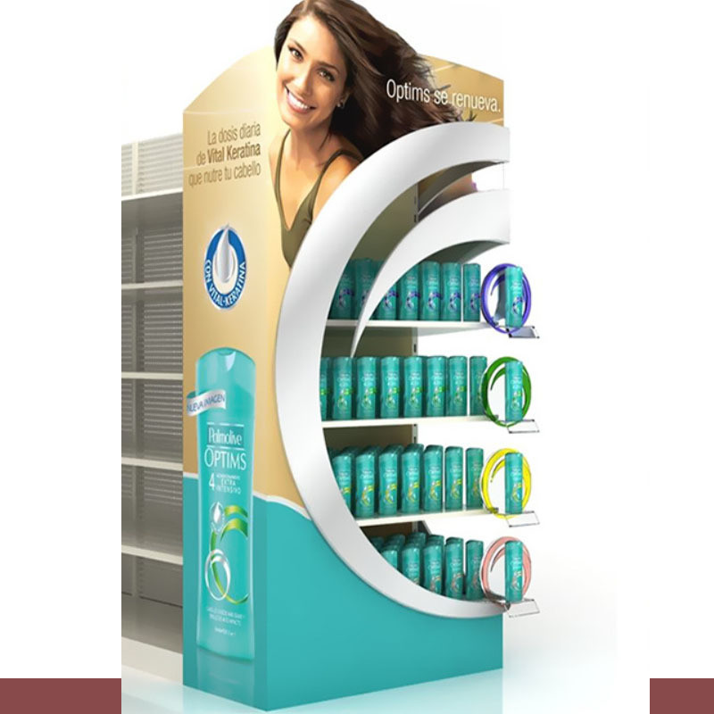 Customized Eco-Friendly Cardboard PDQ Rack for Commercial Sectional Display Furniture