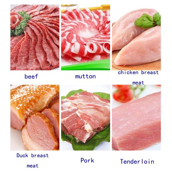 Meat Pork Processing Equipment 0.75kw Pig Pork Cutting Machine