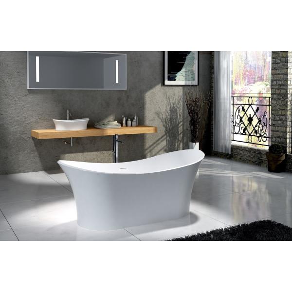 Boat Shape Freestanding Deep Soaking Tub  Freestanding Whirlpool Tub