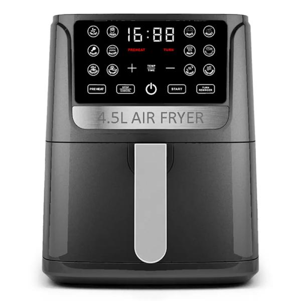 4.5 Liter Visual Silicone Basket Air Fryer Stainless Steel French Fires Oil Free Smart
