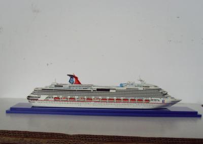 Scale 1:1200 Handmade Cruise Ship Business Model , Carnival Splendor Cruise Ship Model