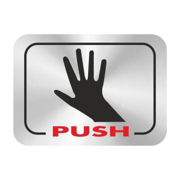 Square Business Photoluminescent Signage Stainless Steel Restroom Signs