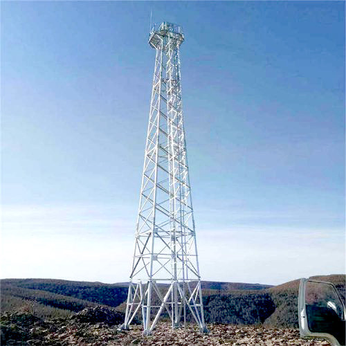 3 Or 4 Legs Triangle Square Transmission Steel Tower Height 20-100m