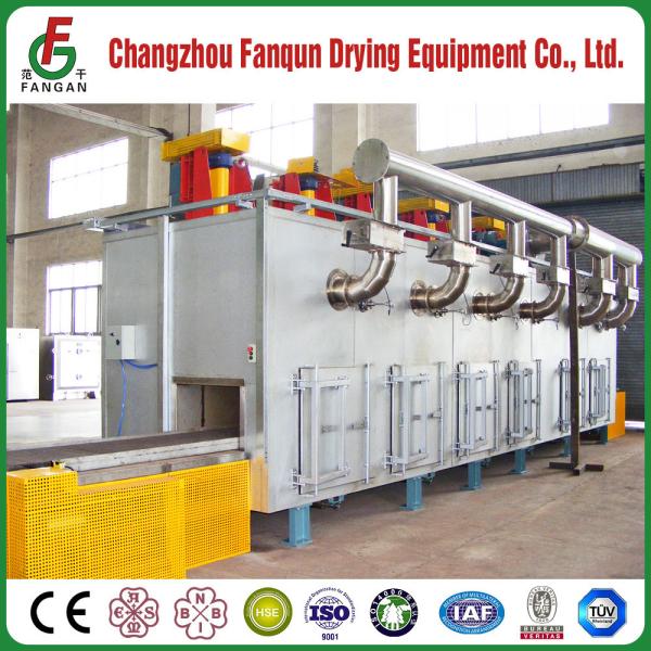 Metal Parts Industrial Belt Dryer Cross Flow 0.8m Belt Width