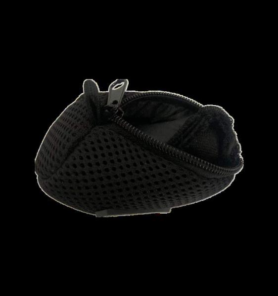 factory customize sandwich fabric   net bag soft  small mesh pouch portable storage pocket for power bank