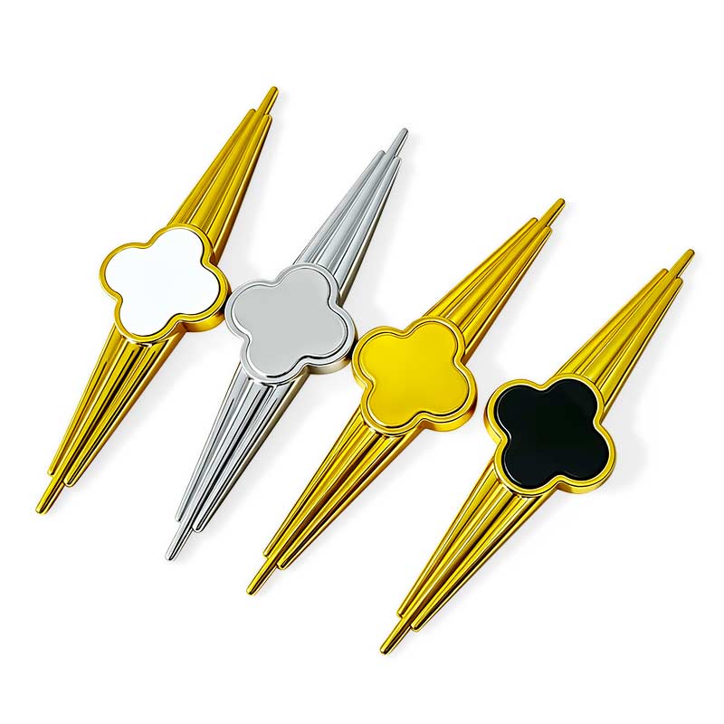 Four-leaf Clover Shaped Furniture Decorative Button Accessories Multi-style Plastic Flower Decorative Buckles for Furniture