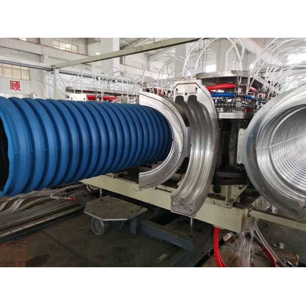 PVC PP PE Single Double Corrugated Pipe Extrusion Line With High Efficiency Pipe Machine