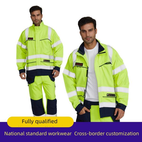 Work Safety Clothing Jacket And Pants Workwear Sets Reflective
