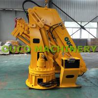 O ABS certificou 1T amarelo 10M Marine Cranes Hydraulic Foldable Boom