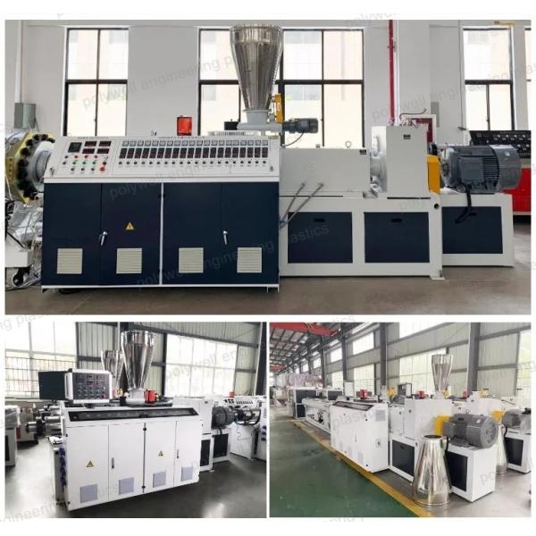 Conduite d'eau en plastique de l'usine UPVC de machine d'extrusion de vis de PVC Siemens