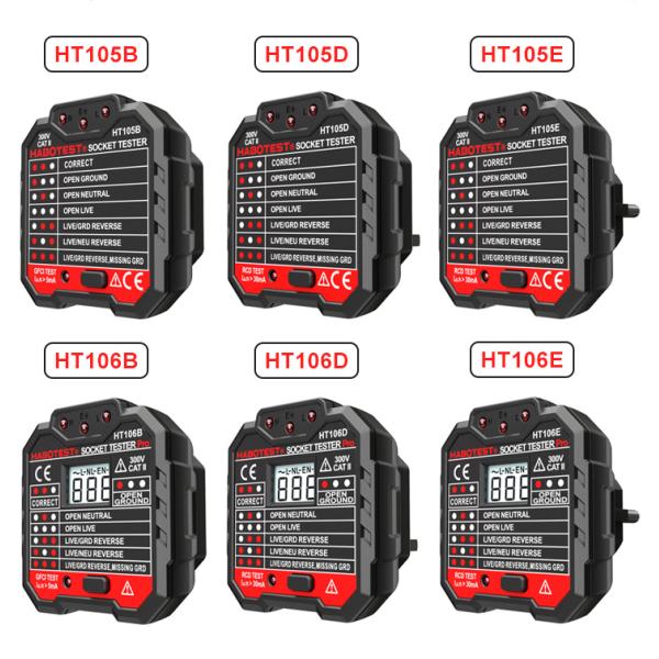 HABOTEST Wall Socket Tester 90~230V Voltage Measurement LED Indication With RCD Test