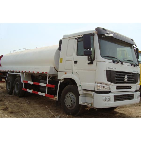 Internal Anti - Corrosion Liquid Tanker Truck , Construction Water Transport Truck 18-25cbm