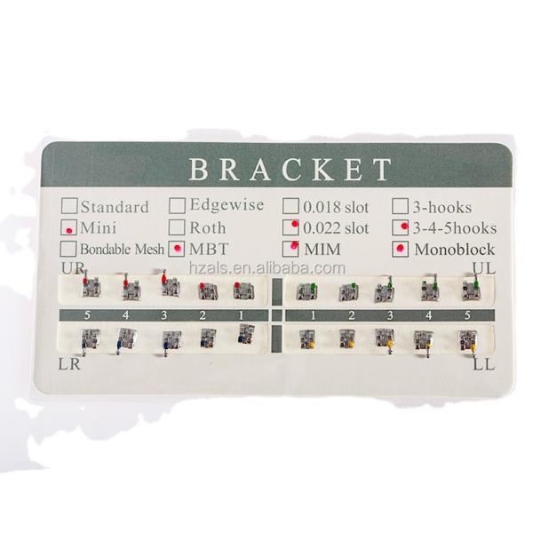 Aucune Norme de sécurité en acier inoxydable médical ALS DENTAL Orthodontique MIM Mesh Bracket Roth