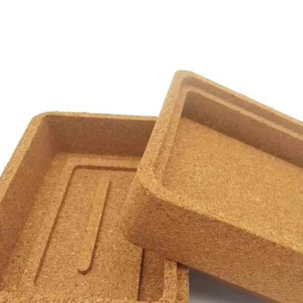 Rectangular Cork Soap Box Case Holder With Lid Easy To Dry Durable