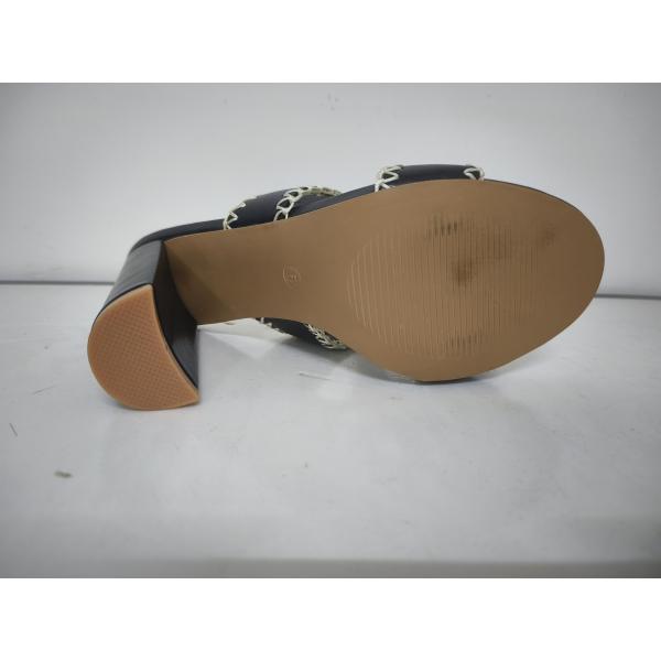 Durable Leather Lining Womens Pump Heels Chunky Type ISO9001