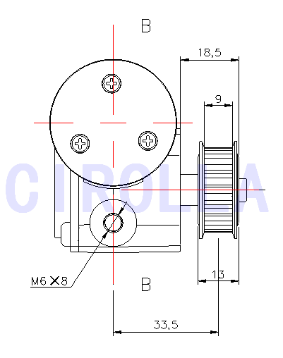 Round Sliding Glass Electric Door Motor / Door Lock Actuator Motor CE CCC SGS