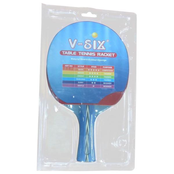 Les raquettes de ping-pong de taille standard pour le bois en caoutchouc cinq