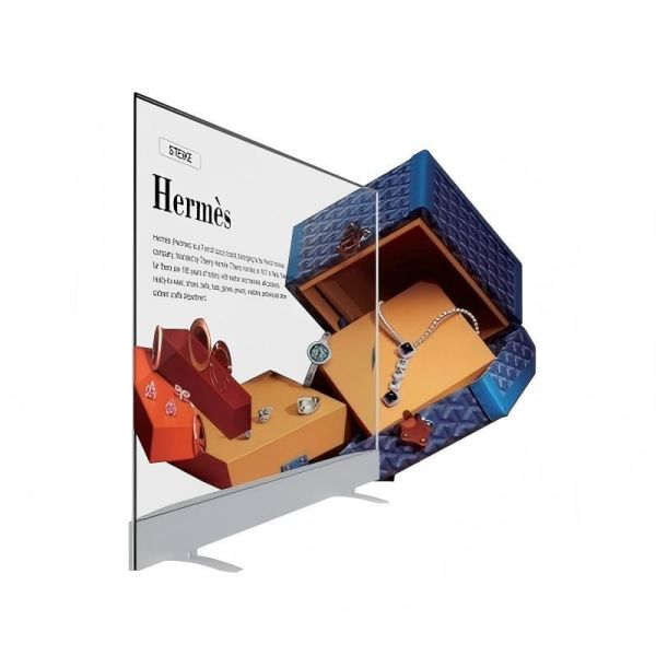 55 Inch Smart OLED 4K Information Kiosk Transparent OLED Display for Interactive Digital Signage