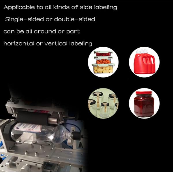 Машины для маркировки полуавтоматическая двусторонняя маркировка для стиральных жидкостных квадратных бутылок