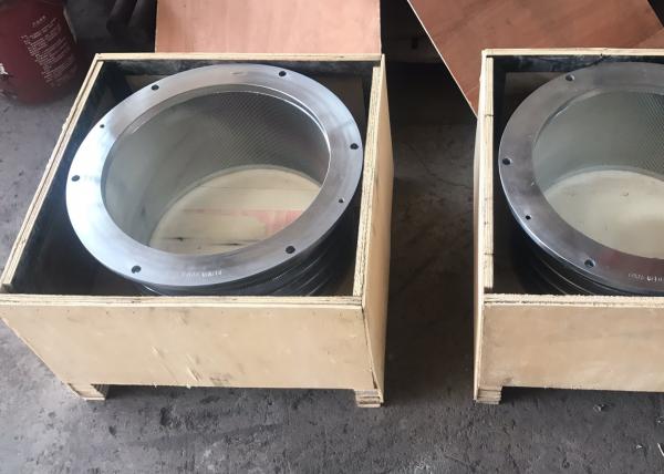 Slot / Hole Type Pressure Screen Basket Rotary Drum Sieve Stainless Steel 304 / 316L Material