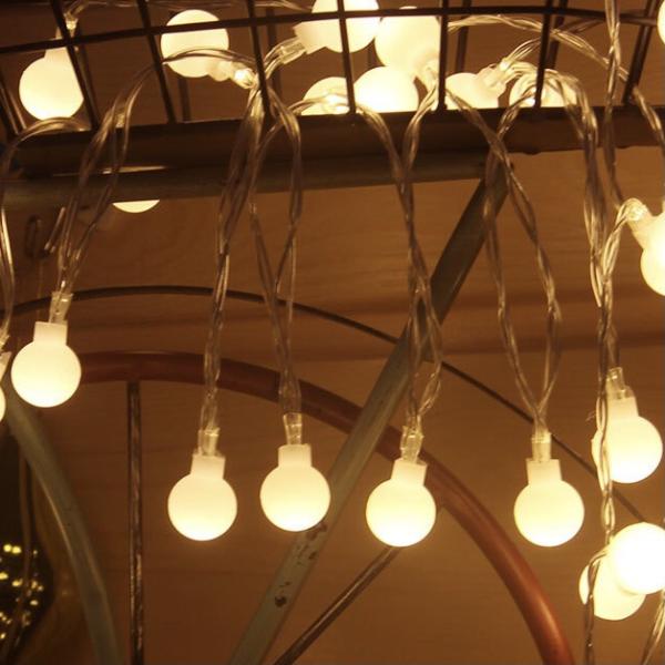 Color Changing Globe String Lights 16.4 ft 50 LEDs Crystal Bubble Ball Fairy Lights with Remote Control Ambient Lighting