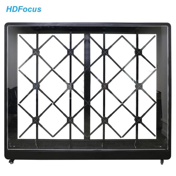 4x3 Outdoor 3d Holographic Splicing Display  Cabinet Projector Led Advertising 3d Hologram Fan Screen Sheet Metal Bracket