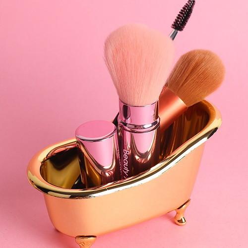 Cute Mini Plastic Bathtub Container , Portable Plastic Bathtub Shaped Bath Storage Container