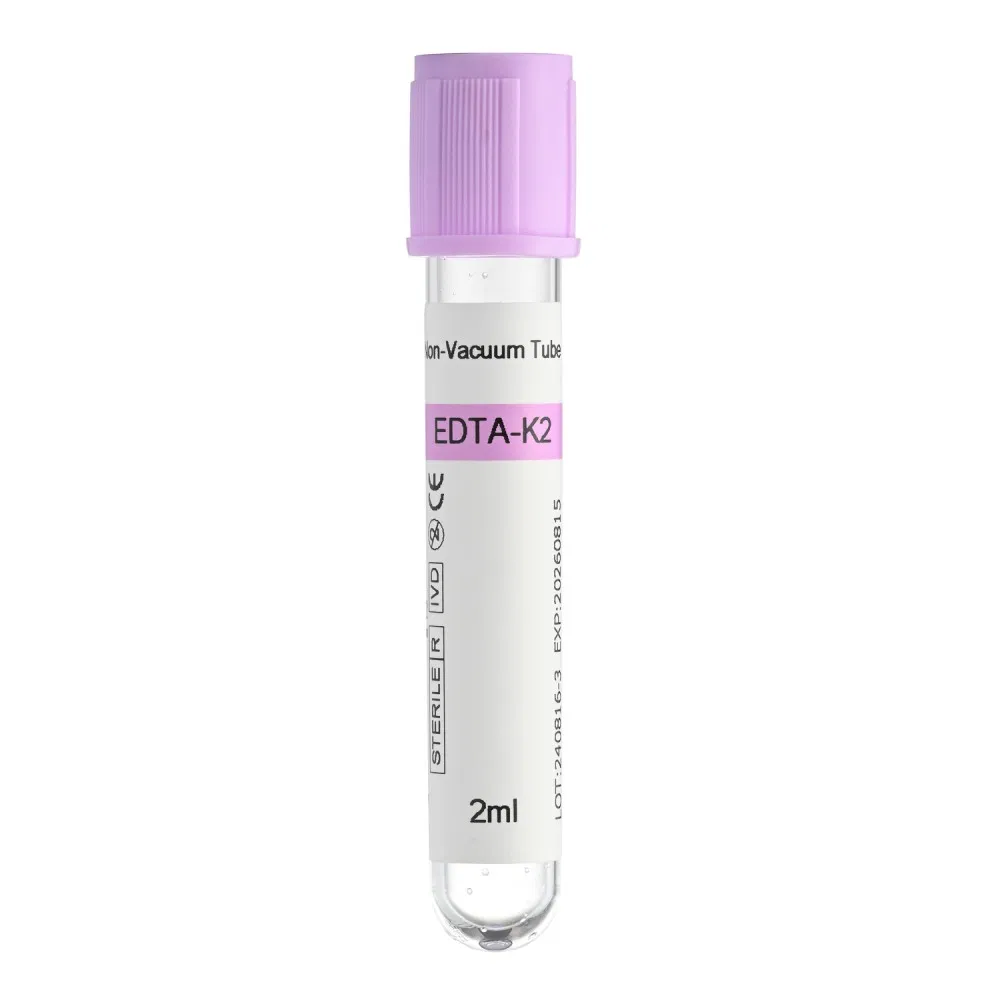 Siny Factory 2ml Non-Vacuum Blood Collection EDTA-K2 Tubes