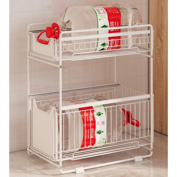 шкаф хранения кухни яруса Kitchenwares 2 нержавеющей стали 37L*21.5W*43Hcm